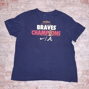 Nike Atlanta Braves 2022 World Series T-shirt Size XXL
